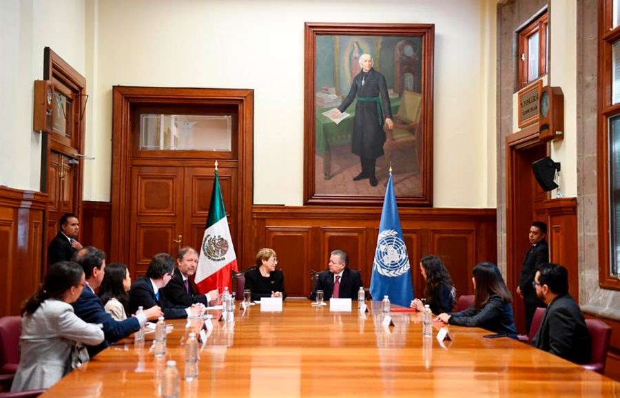 Reunión con Michelle Bachelet, Alta Comisionada de la ONU para los derechos humanos - Ministro Presidente Arturo Zaldivar