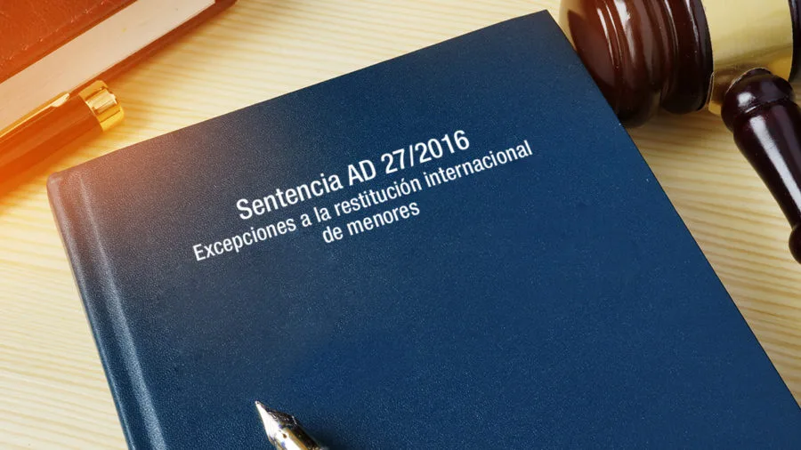AD 27/2016 Excepciones a la restitución internacional de menores excepciones realizar restitución internacional menores