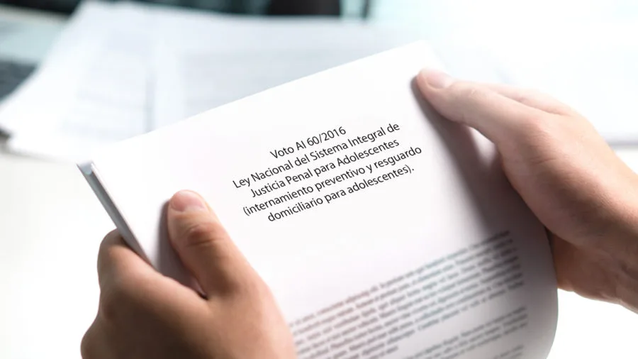 AI 60/2016 Ley Nacional del Sistema Integral de Justicia Penal para Adolescentes (internamiento preventivo y resguardo domiciliario para adolescentes) internamiento preventivo resguardo domiciliario adolescentes